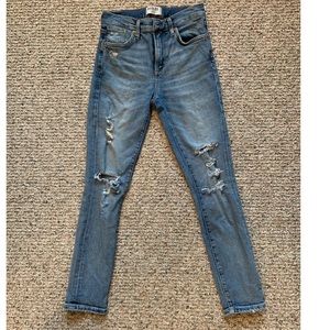 Agolde Sophie HiRise Skinny Crop in Outsider!